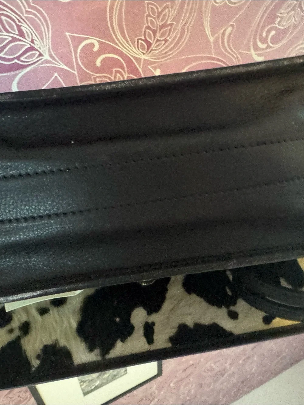 Pratesi Black & White Cowhide Satchel